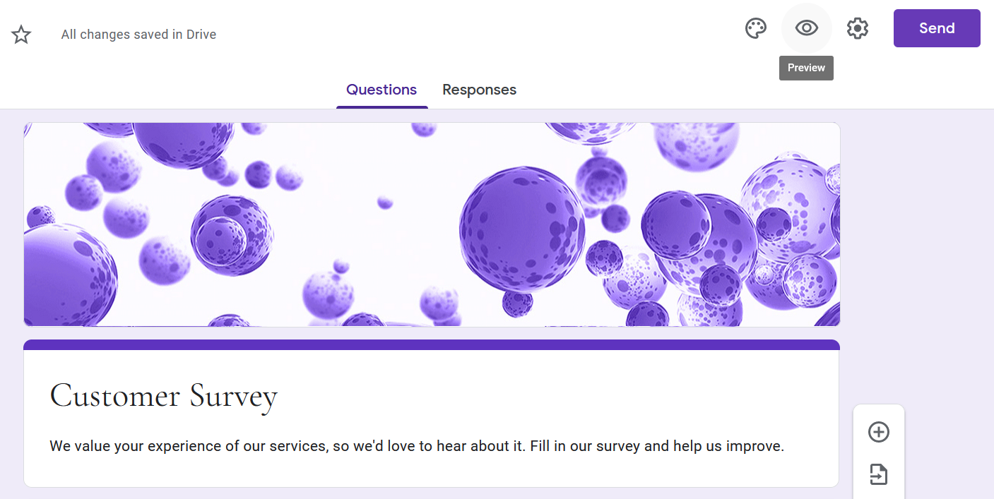 Google Forms See Preview