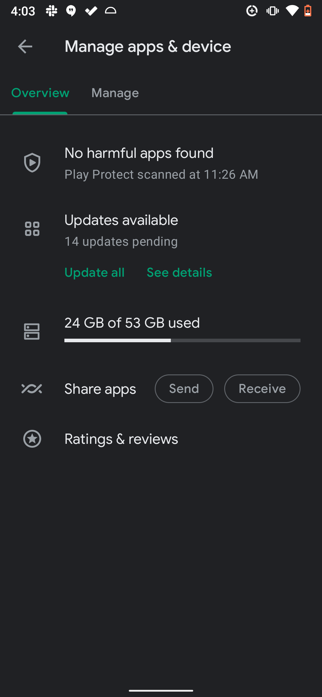update all google play apps