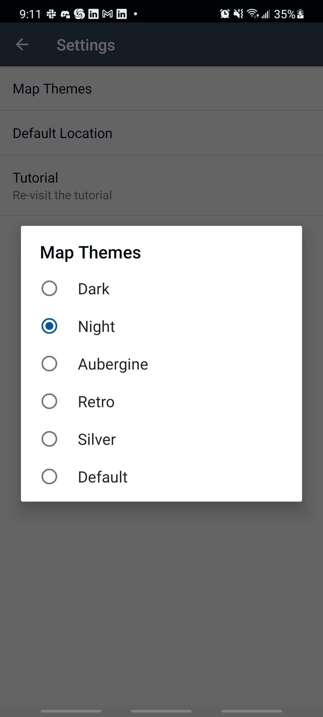 halfway app different map themes
