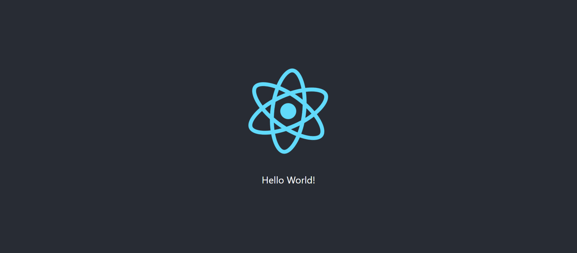 Hello world in reactjs