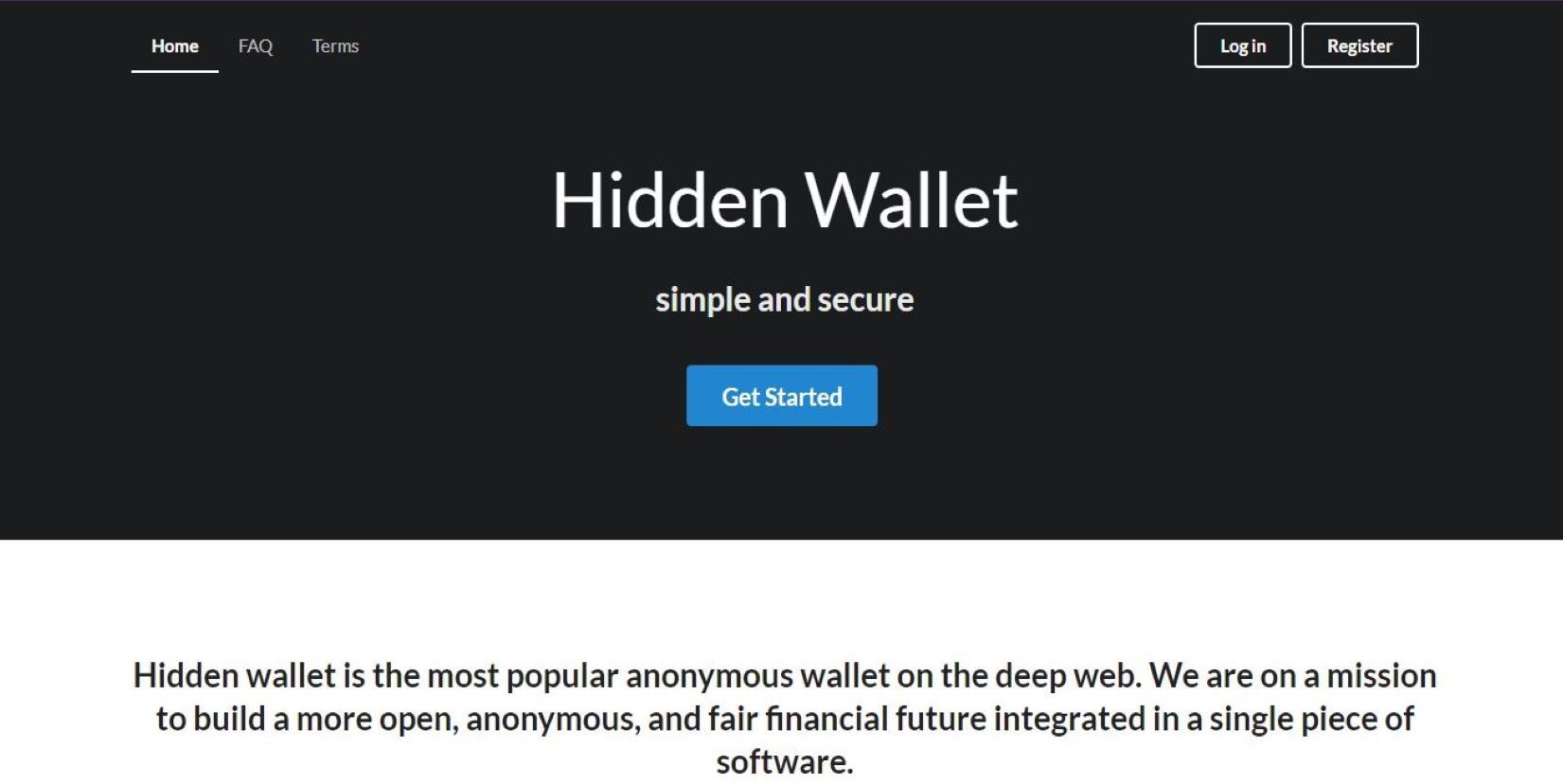 Hidden Bitcoin Wallet