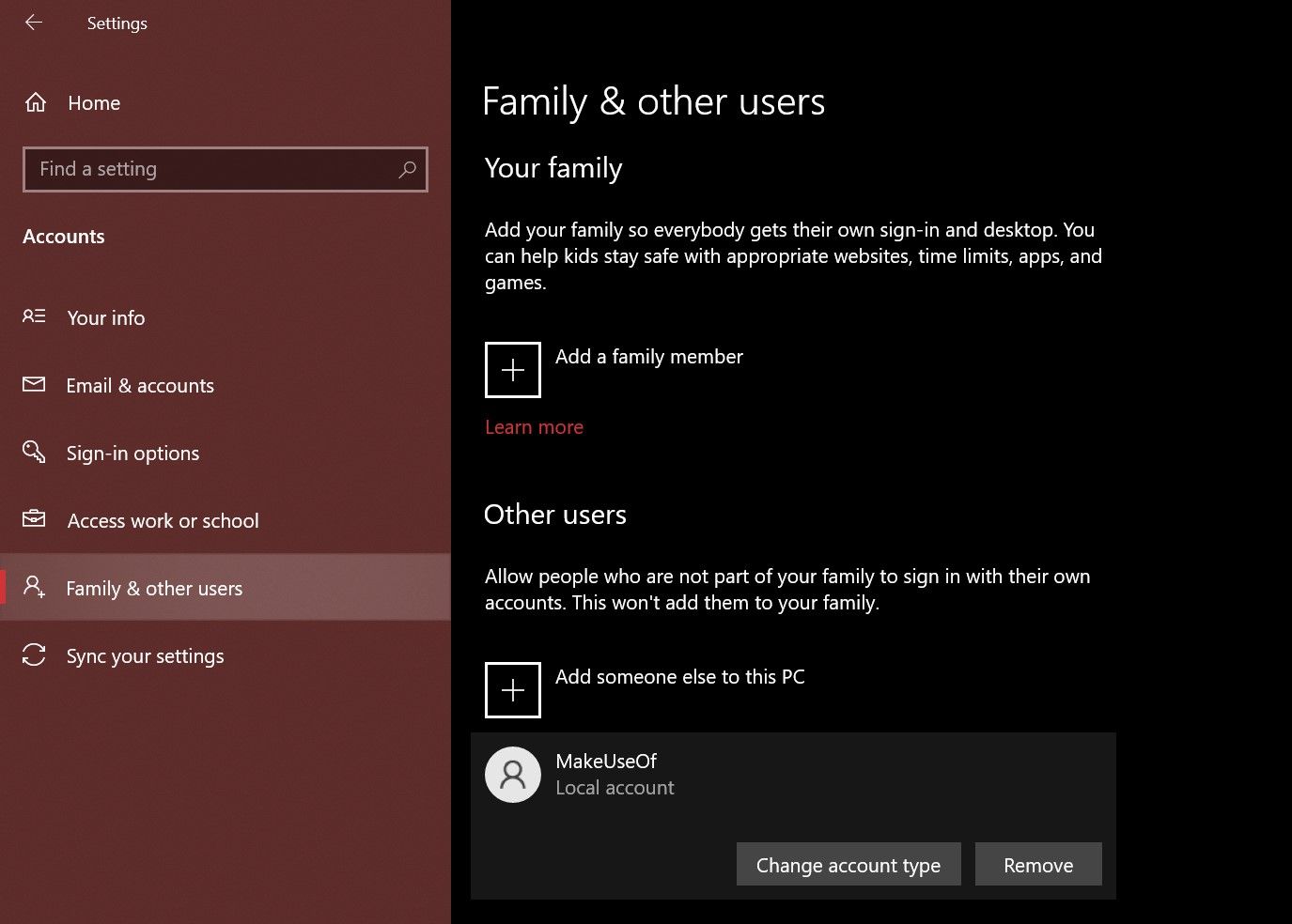 how to change account type windows 2 - 4 modi per modificare il tipo di account utente in Windows 10