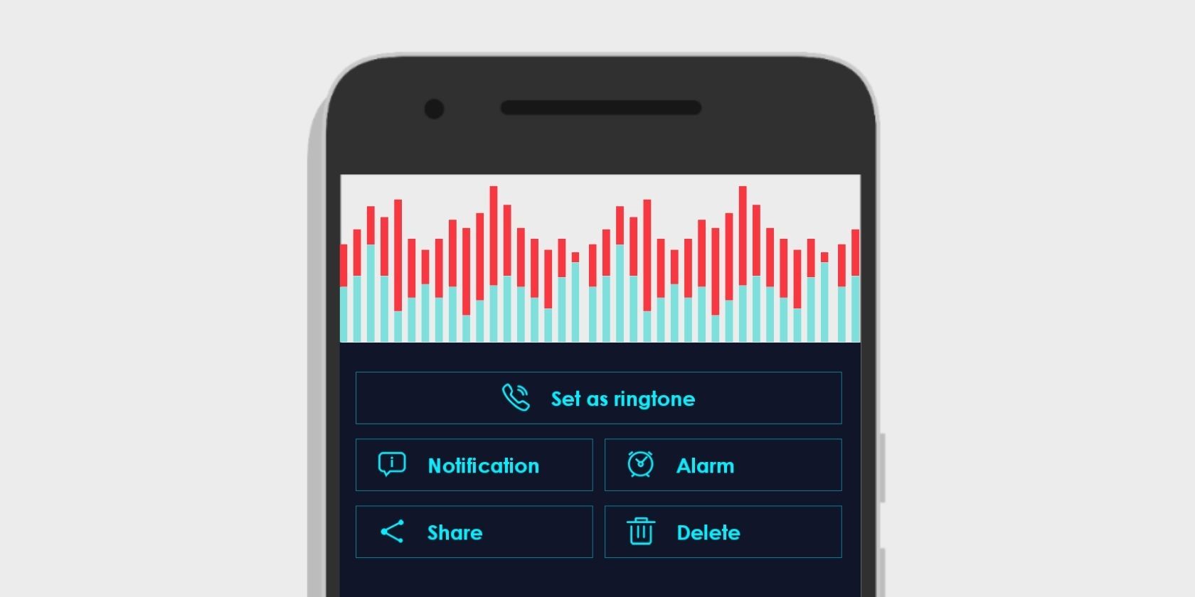 Screenshot of phone with add ringtone option