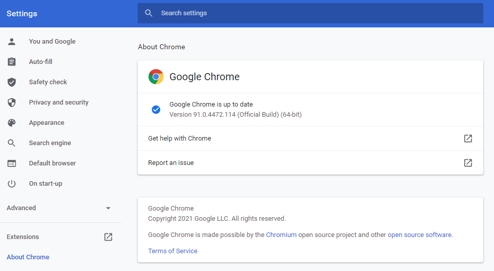 how to update google chrome