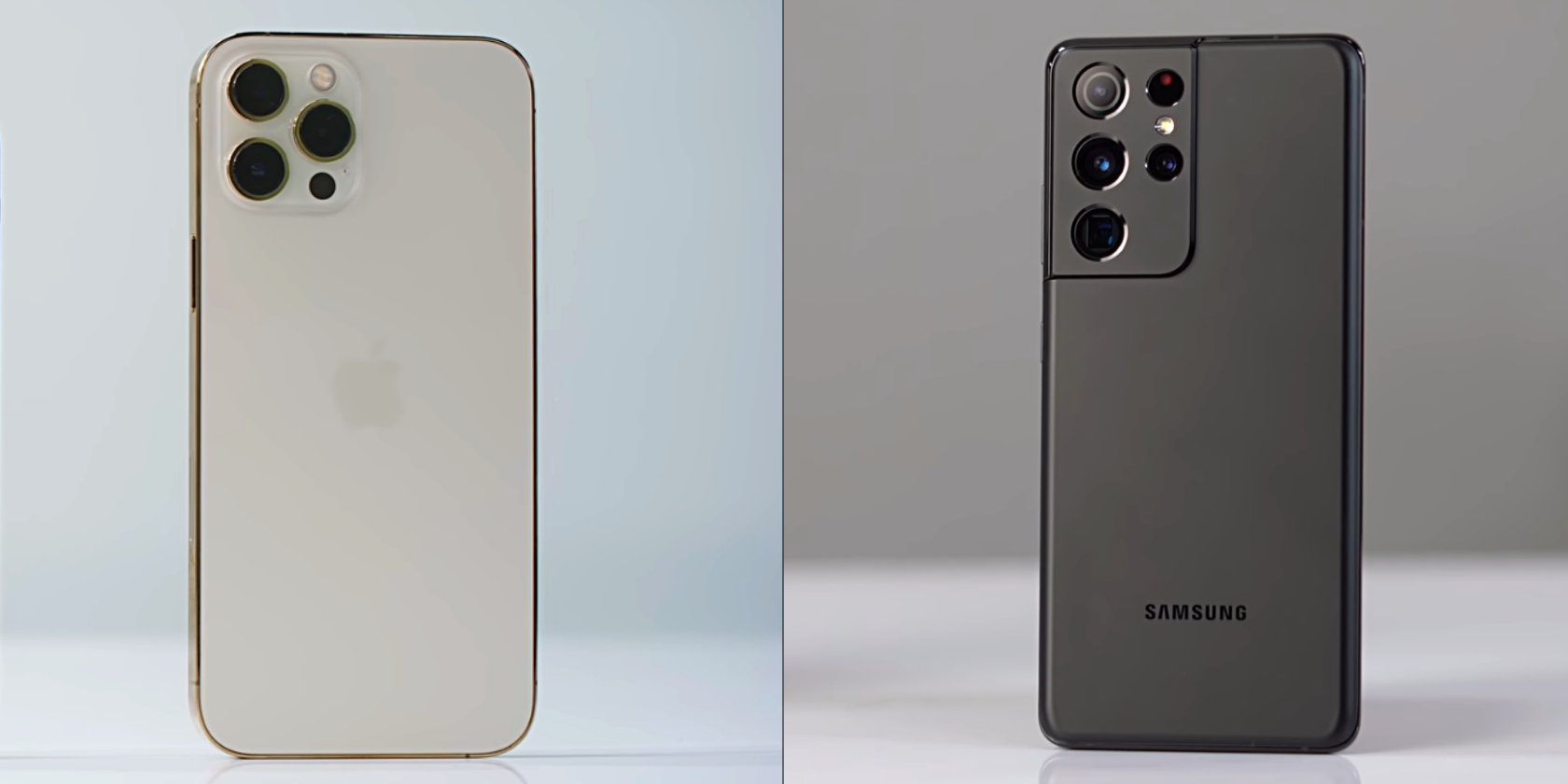 iPhone 12 Pro Max vs Galaxy S21 Ultra Back Marques Brownlee x Beebom - iPhone 12 Pro Max contro Samsung Galaxy S21 Ultra: qual è il migliore?