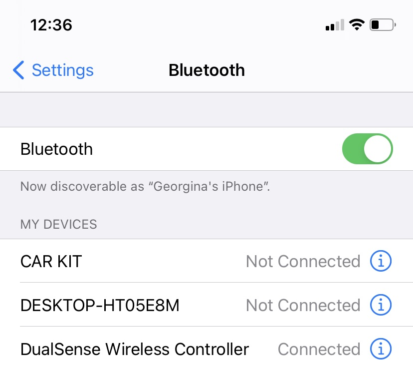 dualsense controller connected to iphone