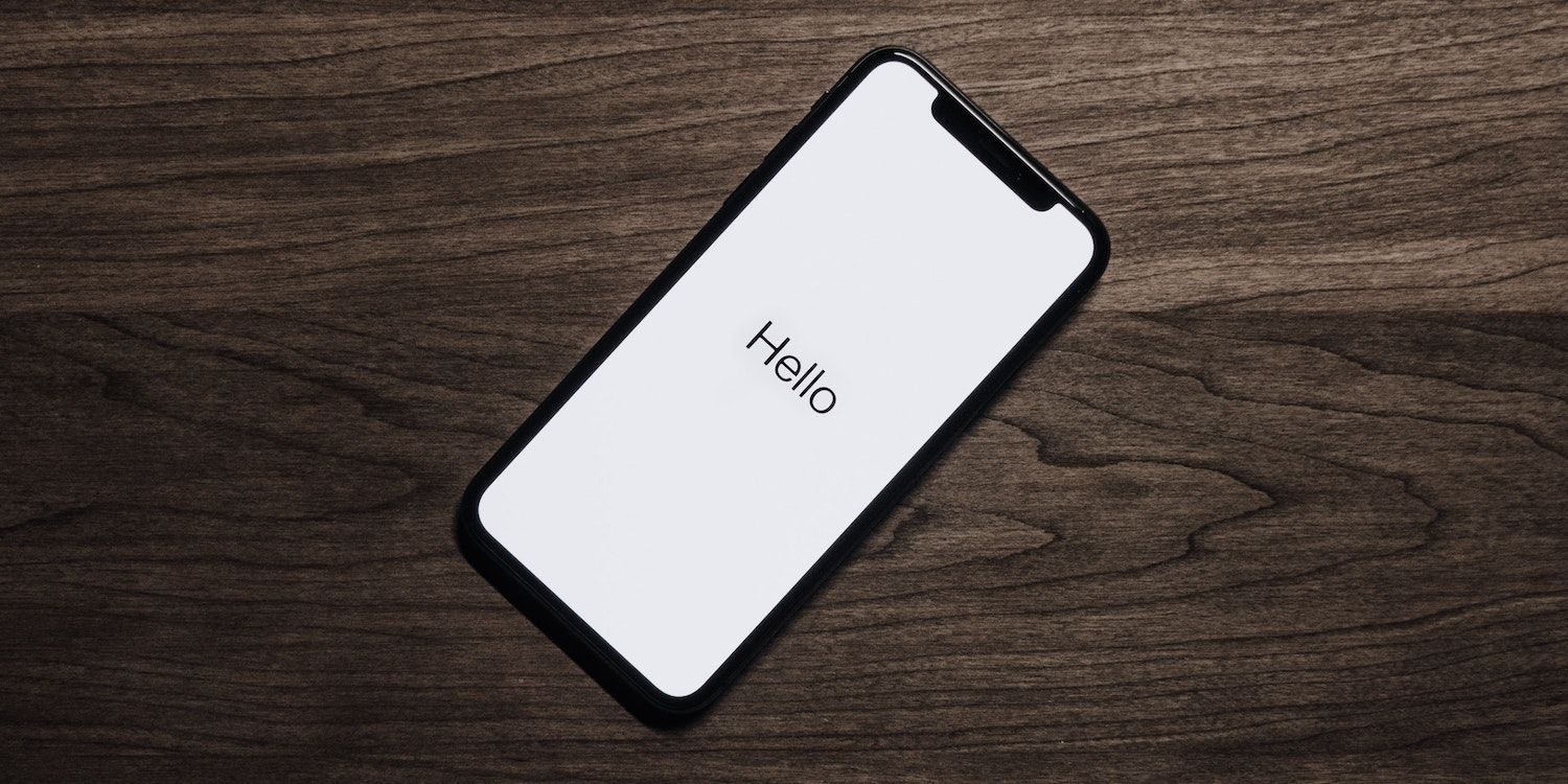 iphone hello screen