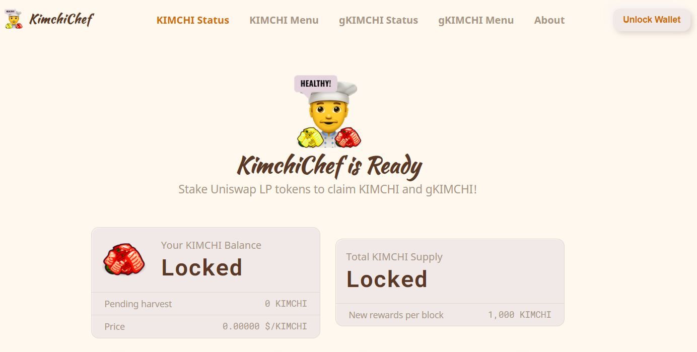 Kimchi Chef site