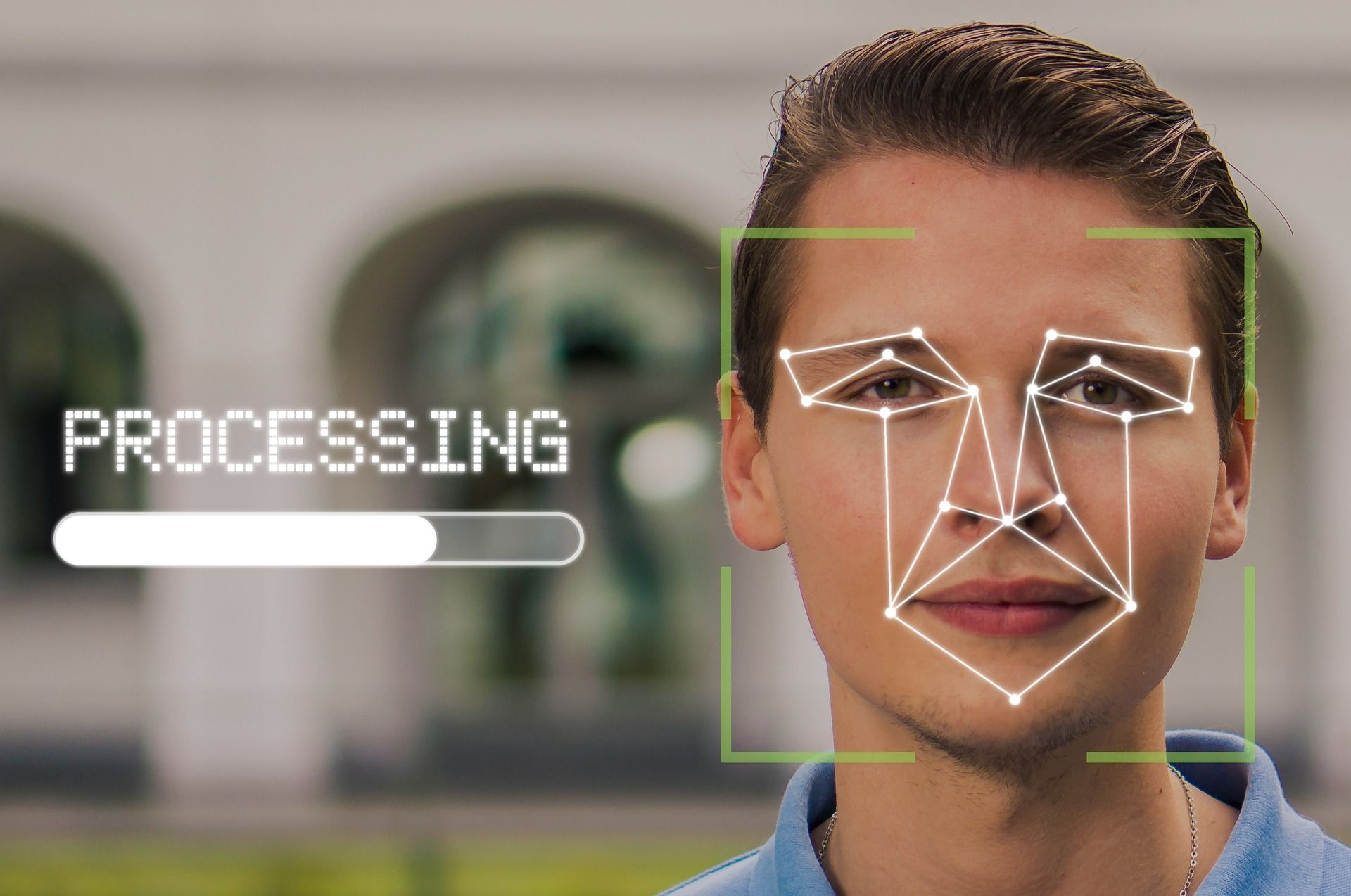 Facial recognition graphic