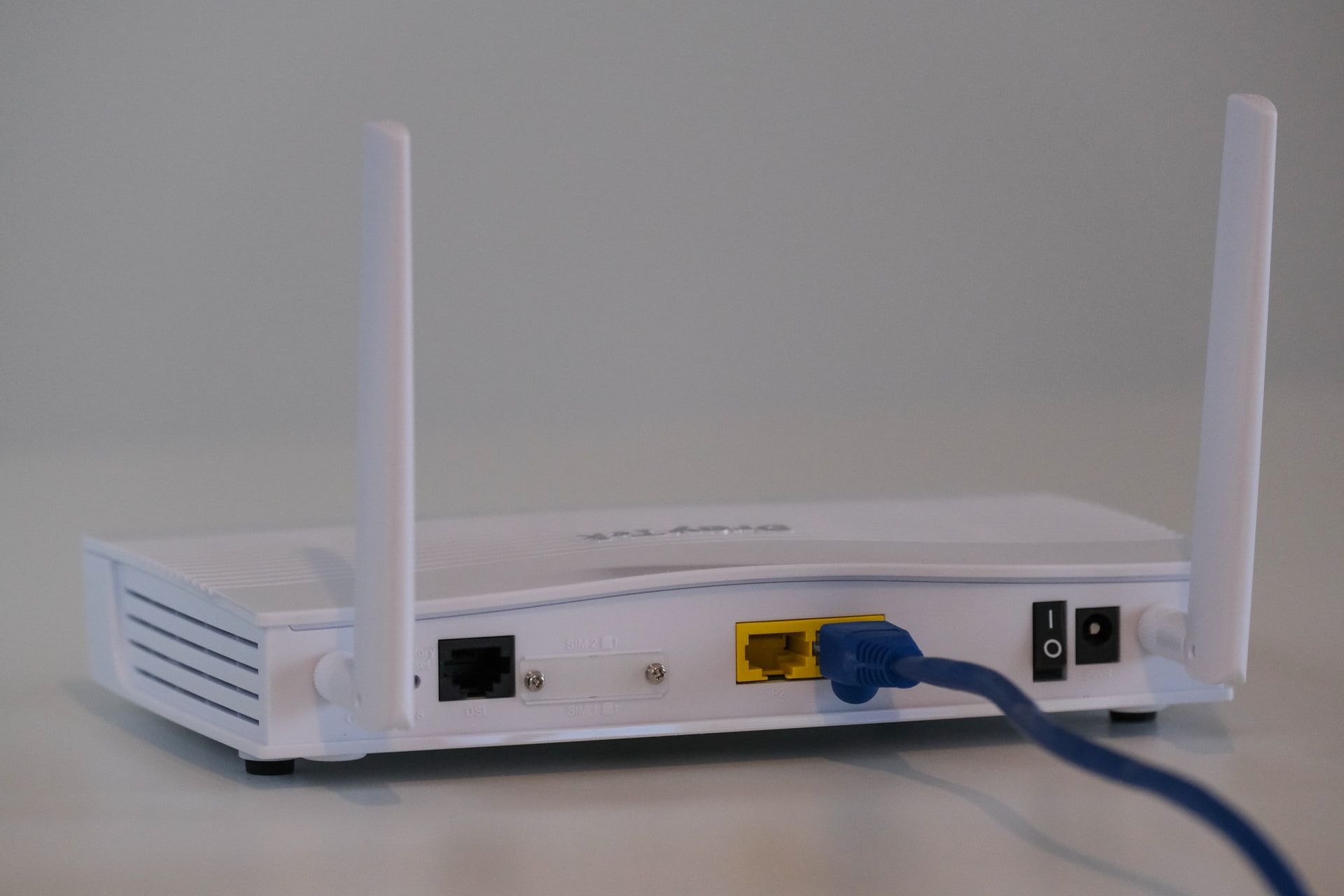 a modem with an ethernet cable