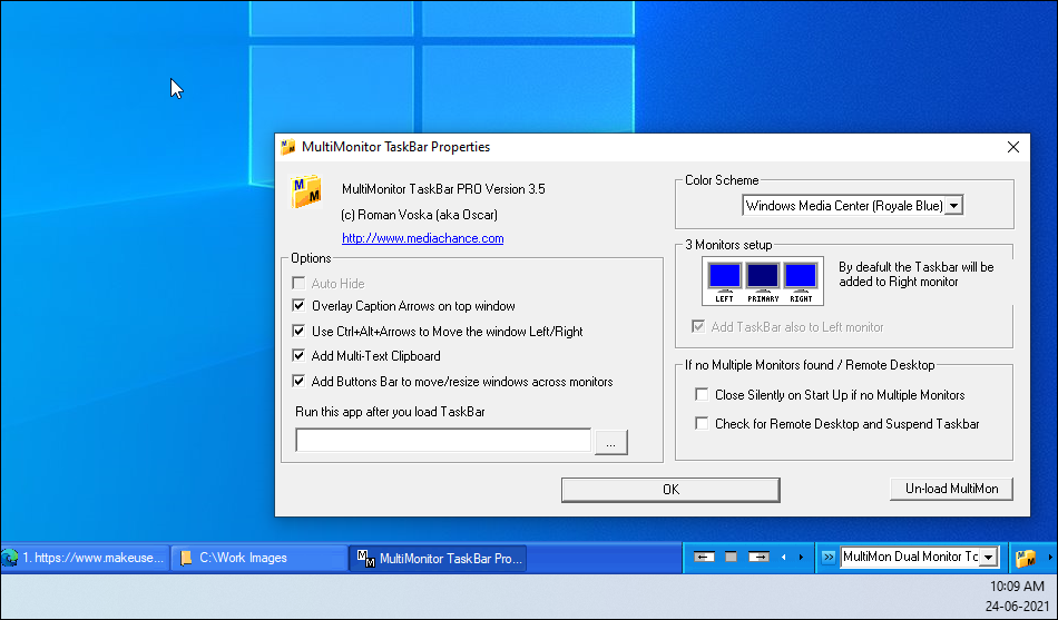 windows 10 transient multimon manager in registry