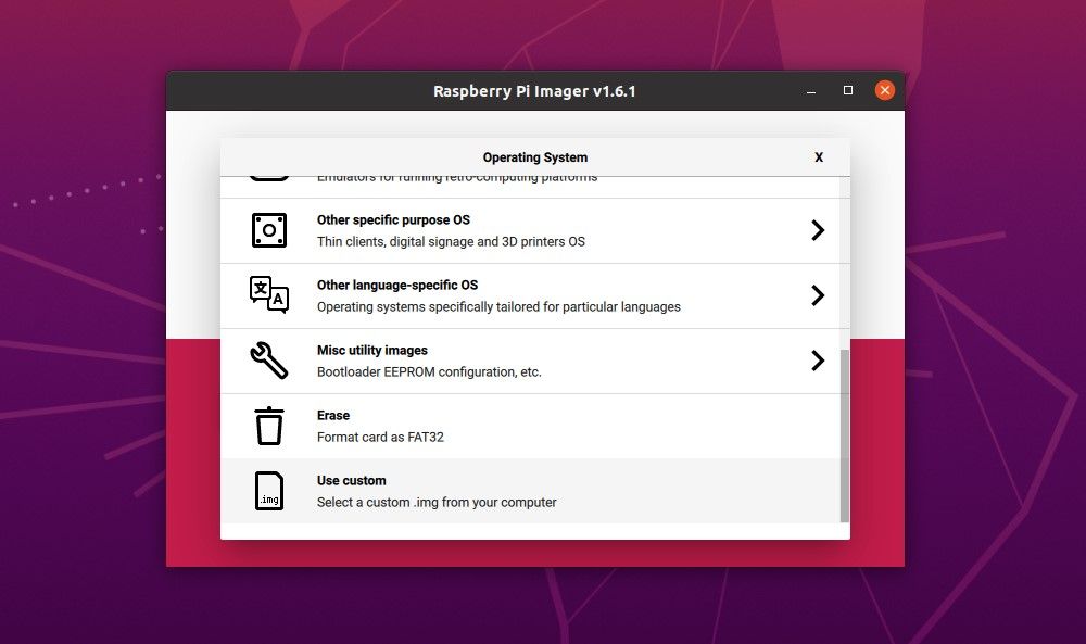 Use Raspberry Pi Imager to install an operating system