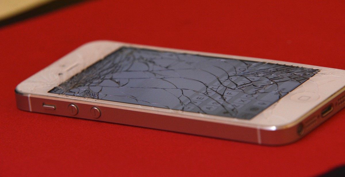 Broken iPhone screen