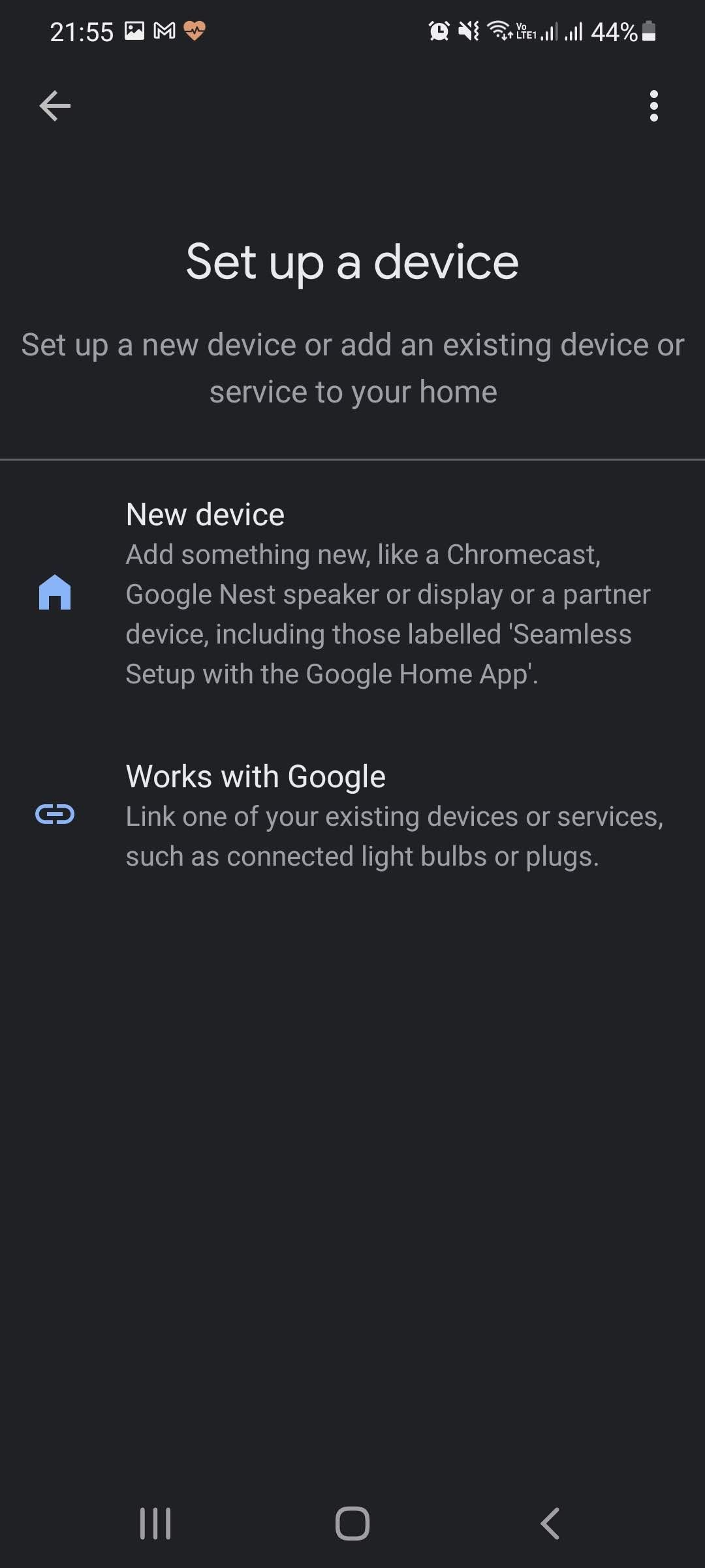 new device google home