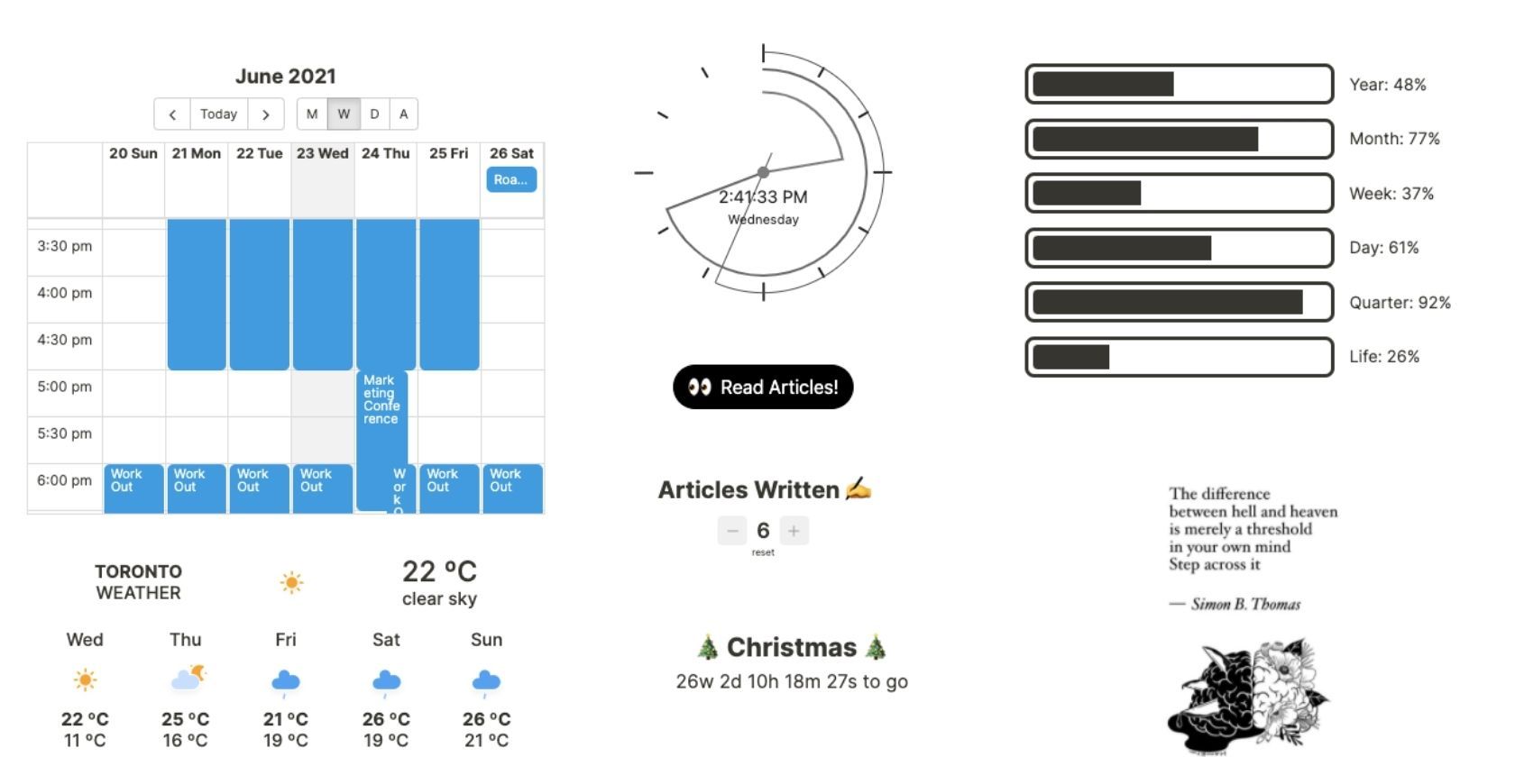 Notion Widgets: Simple Count Down for Notion