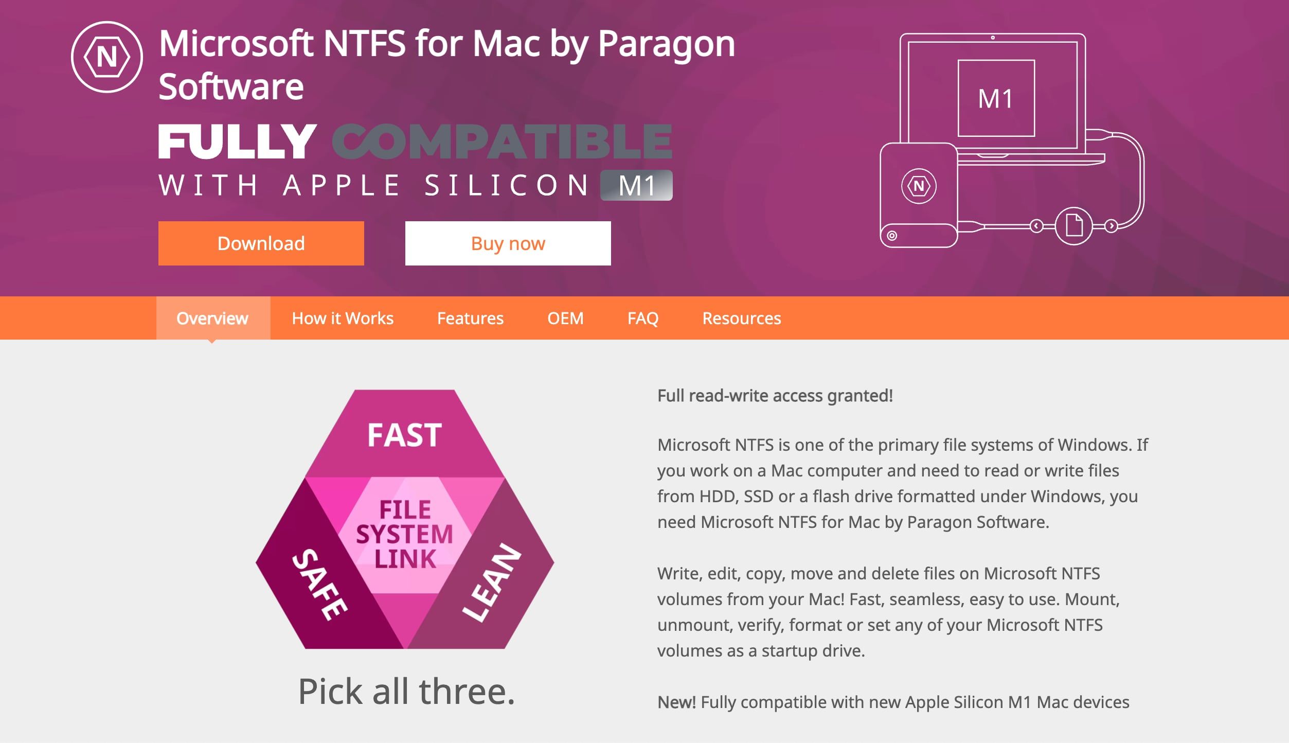 ntfs for mac paragon software
