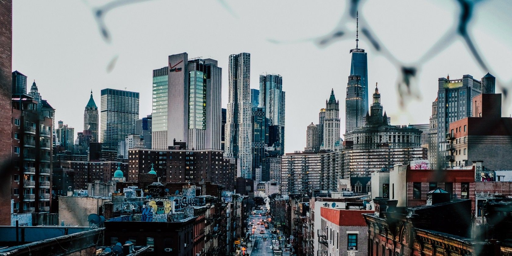 Photo of the NYC skyline from Chinatown