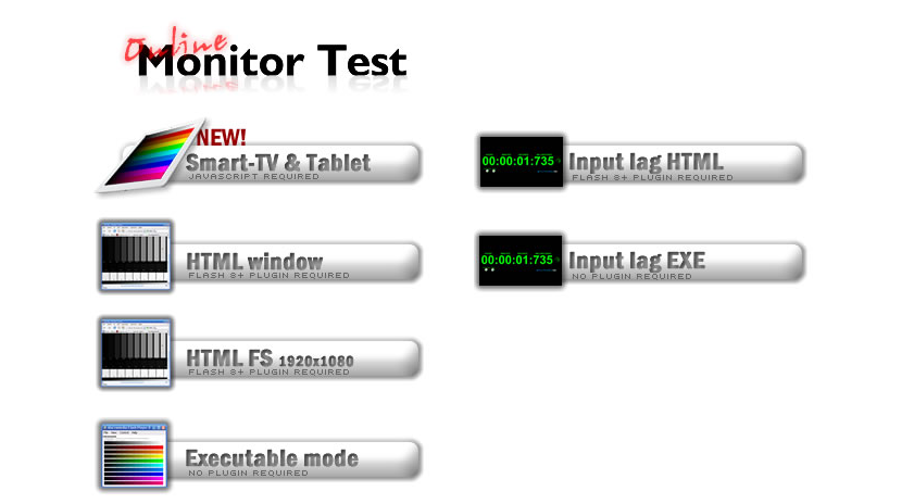 online monitor test tool pixel check