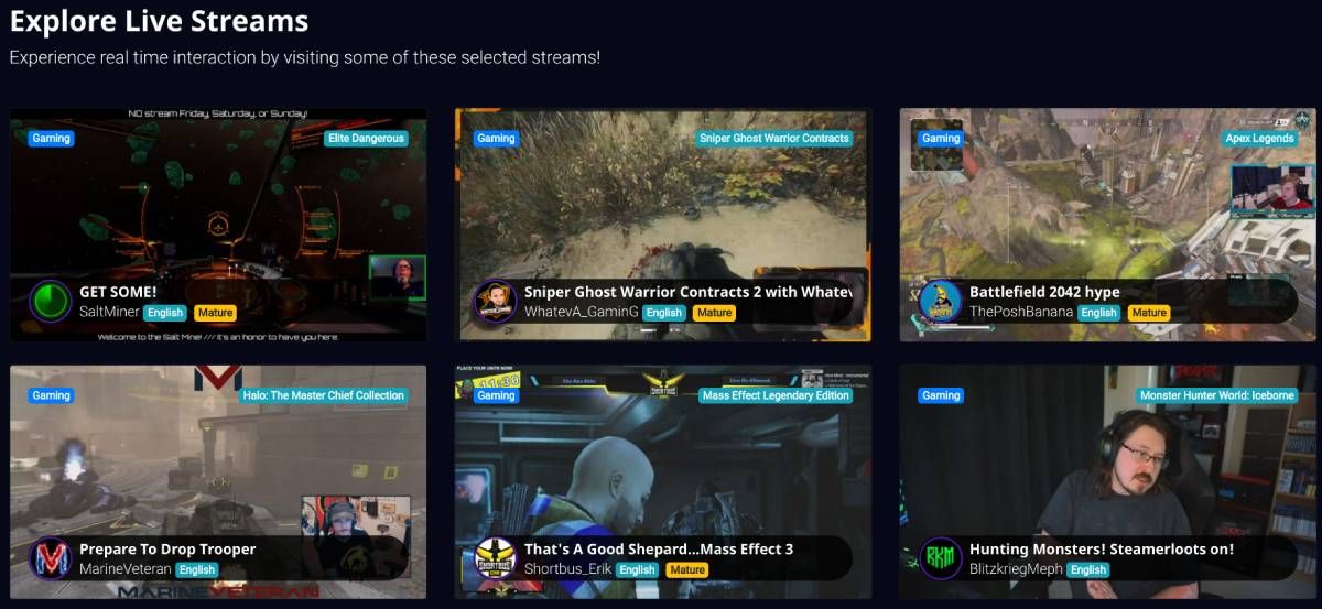 Glimesh is an open source alternative to Twitch providing a free and equal platform for video game live streamers to build a community