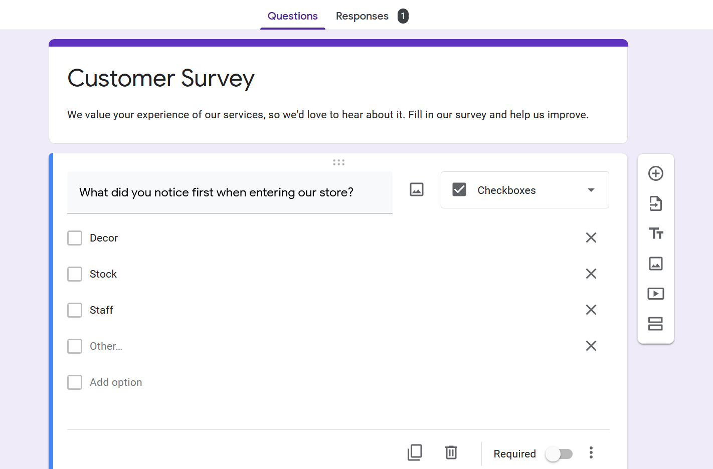 options for creating questions on google forms - Come creare un modulo Google