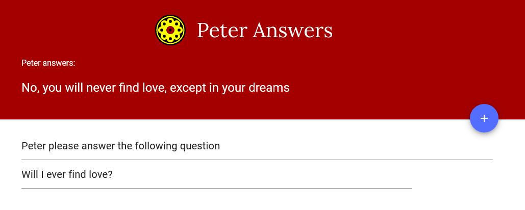 peter answers correct answer