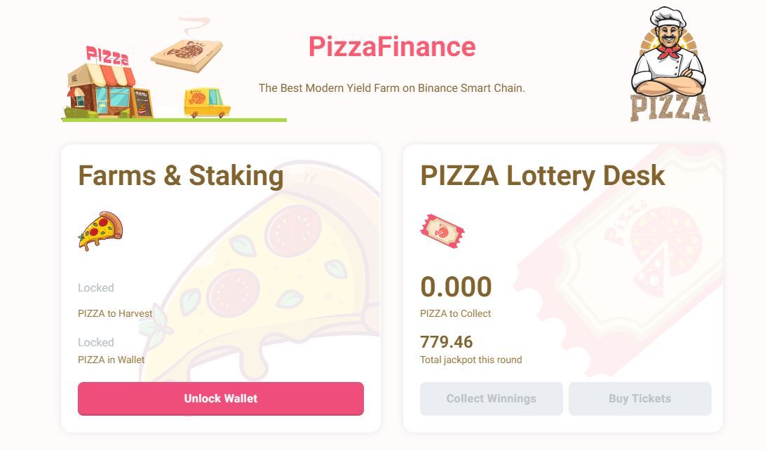 Pizza Finance site