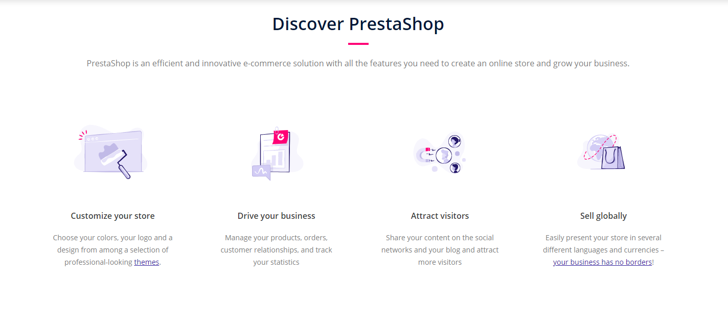 Pristashop eCommerce platform