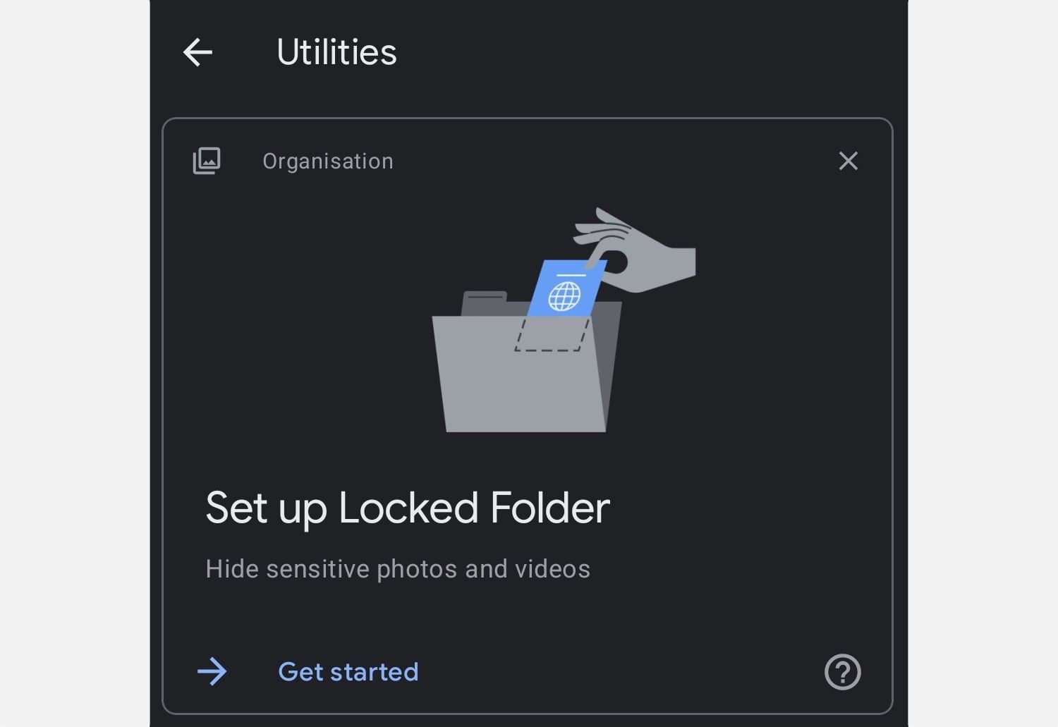 setup locked folder