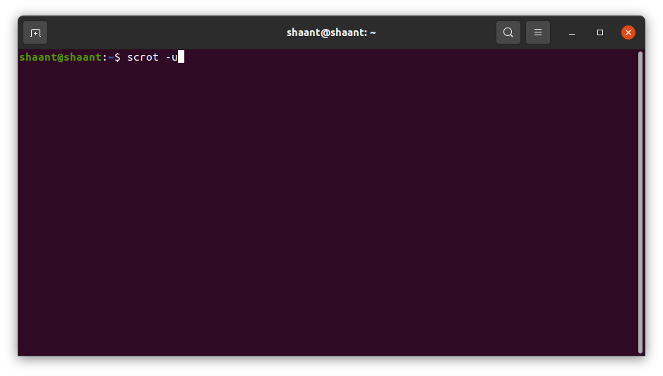 taking a screenshot of specific ubuntu window with scrot