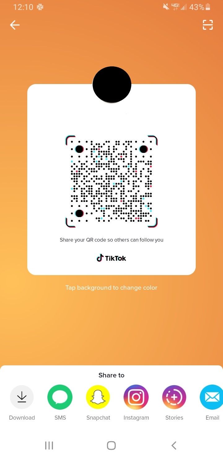 TikTok QR code