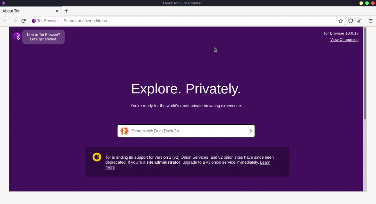 Running Tor browser on Linux