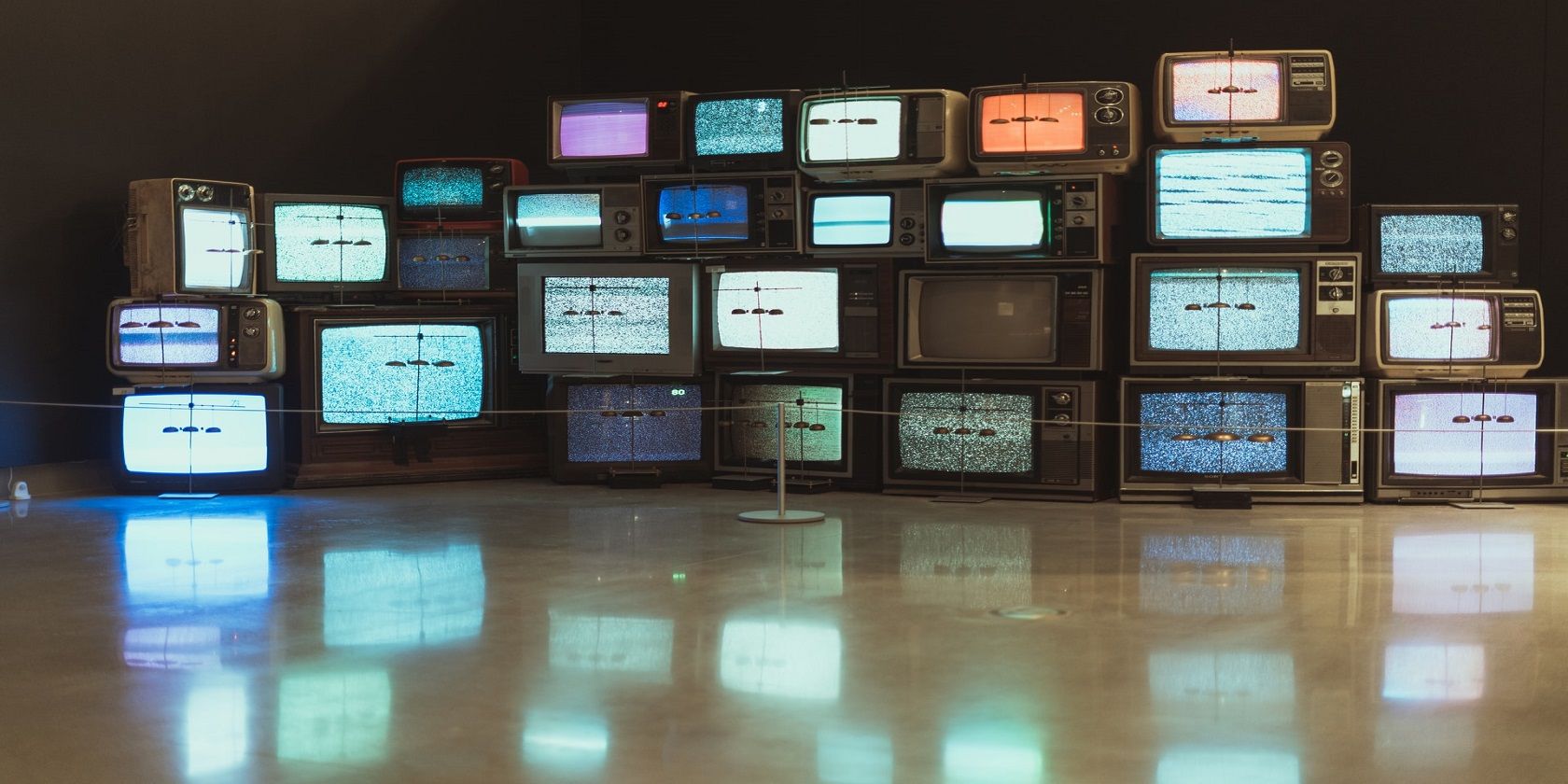 Selection of TVs from various eras