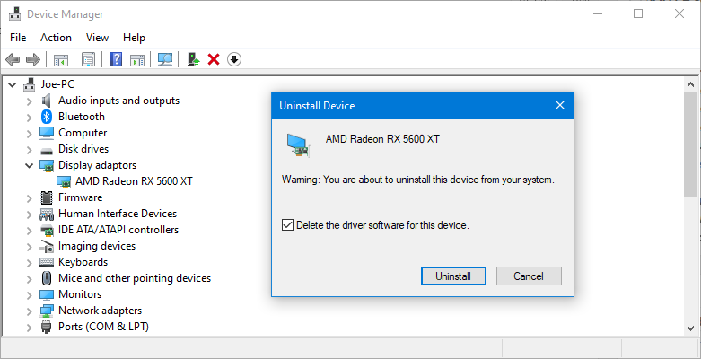 how to uninstall sound driver windows 10