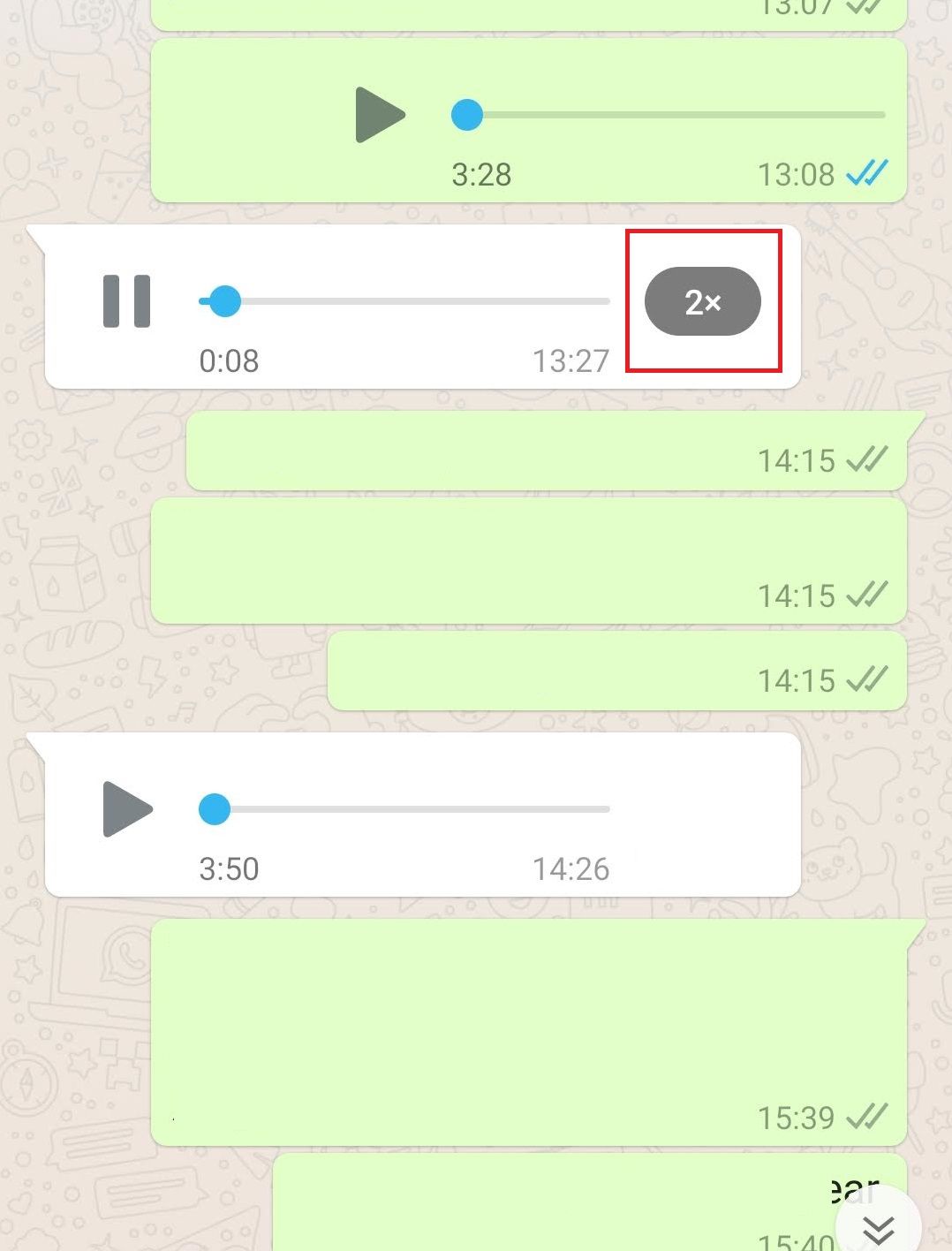 whatsapp speed up voice note