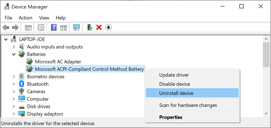 windows 10 battery time remaining wrong