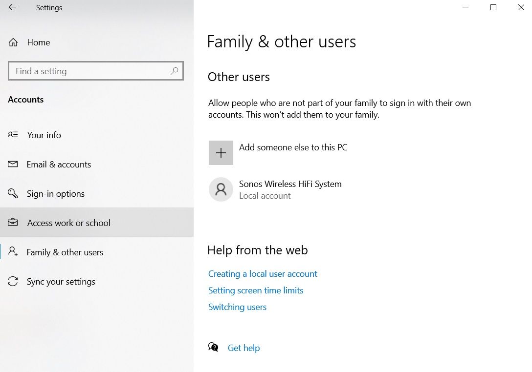windows local account - Come risolvere il pulsante sinistro del mouse che non funziona su Windows 10