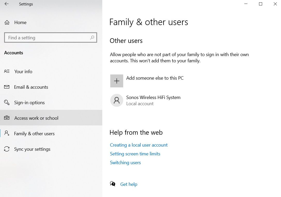 So beheben Sie, dass die linke Maustaste unter Windows 10 nicht funktioniert - windows local account