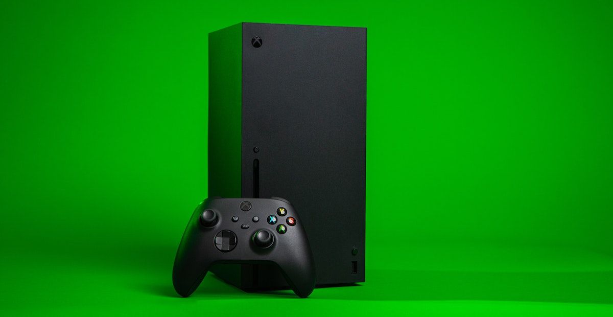 Xbox Series X with an Xbox controller