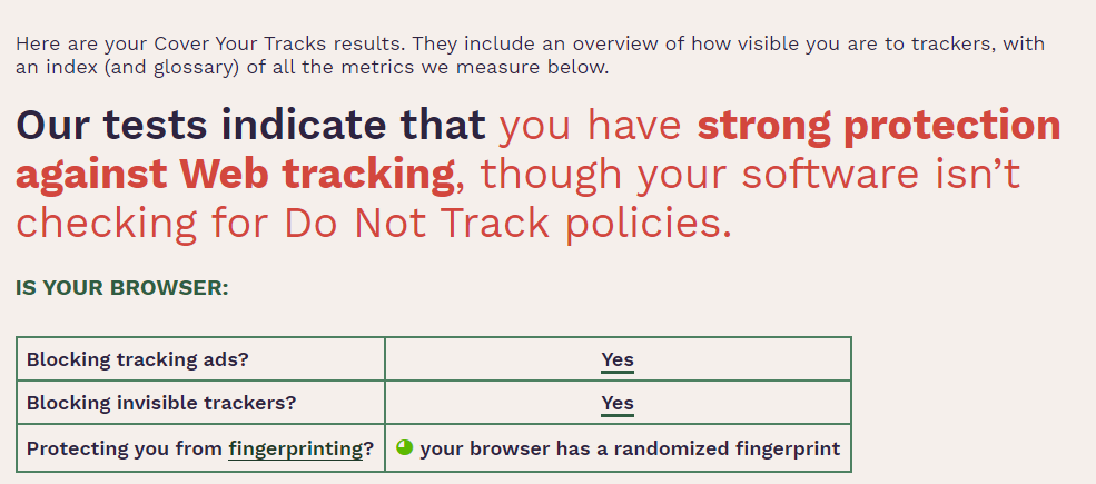 you are not tracked - Come gestire meglio la tua impronta digitale online con il browser Brave