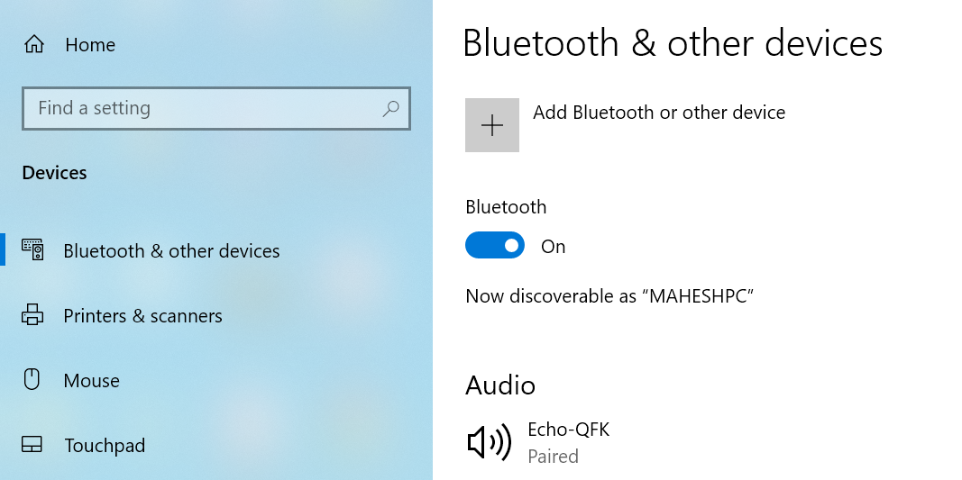 Desactivar Bluetooth en Windows 10