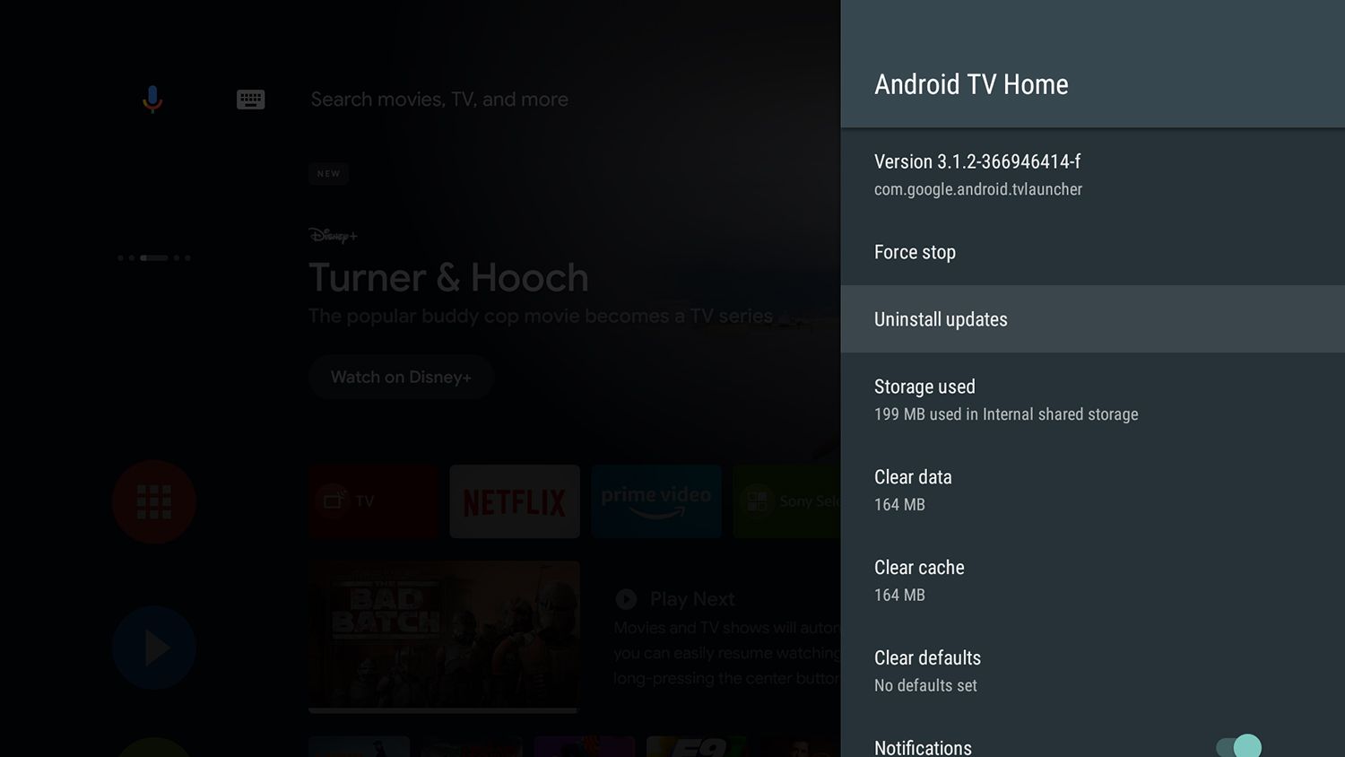 Android TV Uninstall Updates Button - Come rimuovere gli annunci dai dispositivi di streaming