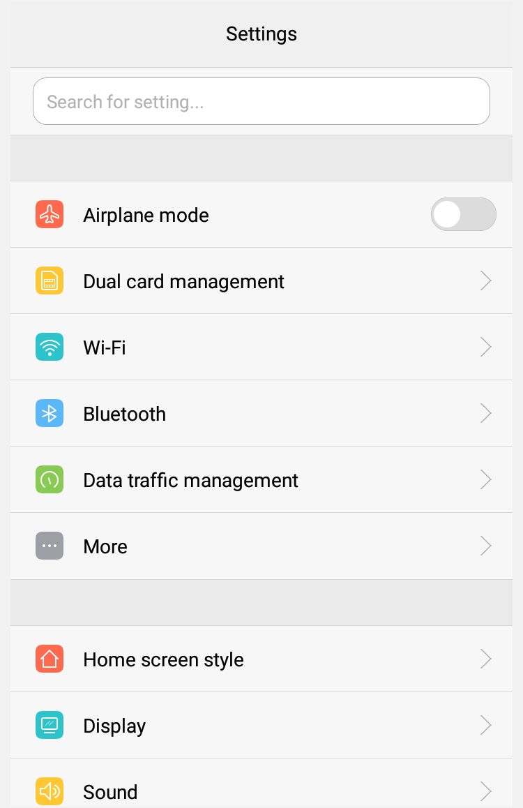 Android-settings