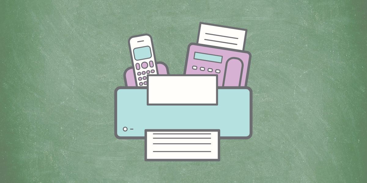 Graphical representation of fax machine