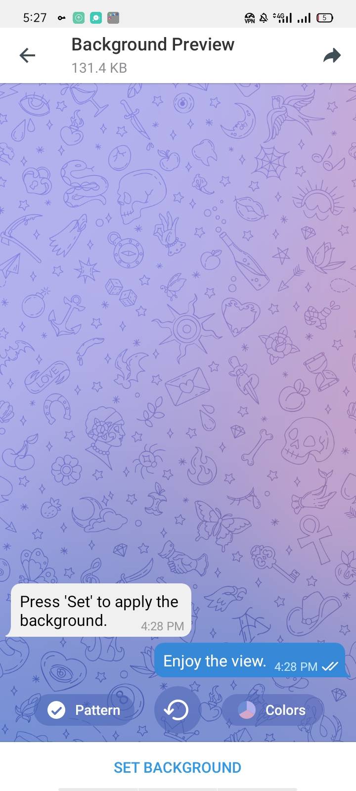 How To Use And Customize Animated Backgrounds In Telegram