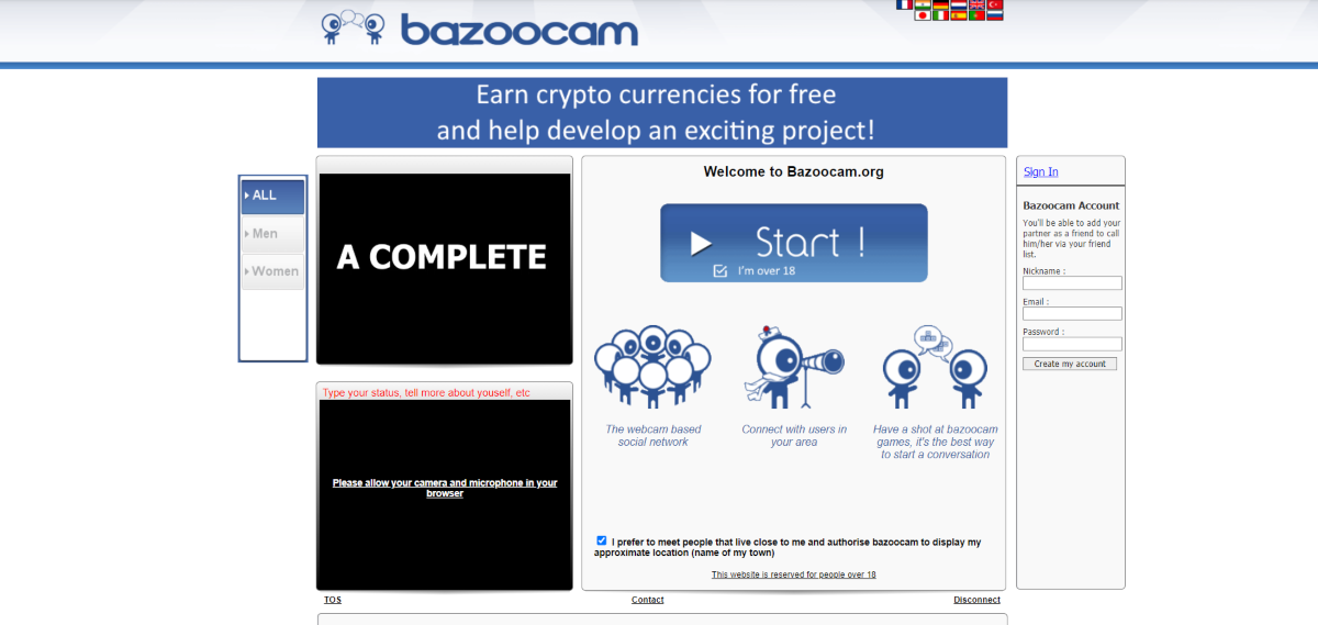 Cam bazoo Bazoocam Chatroulette