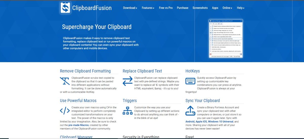 Make life easy with ClipboardFusion clipboard manager