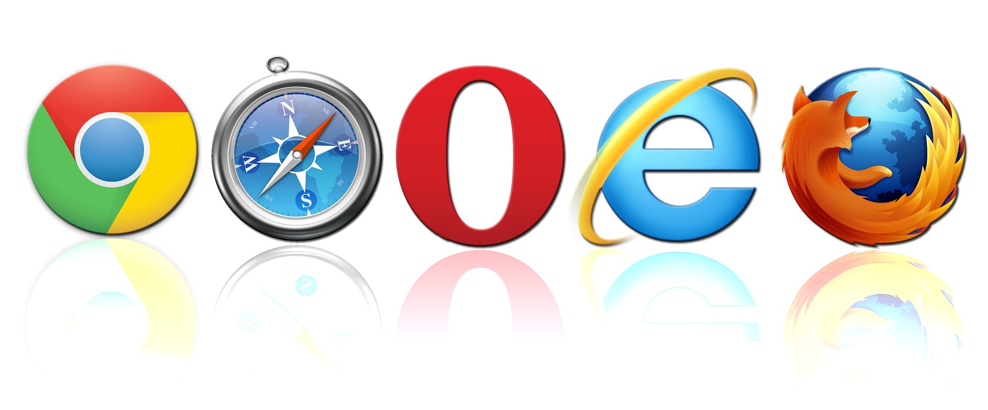 picture of the major web browser logos
