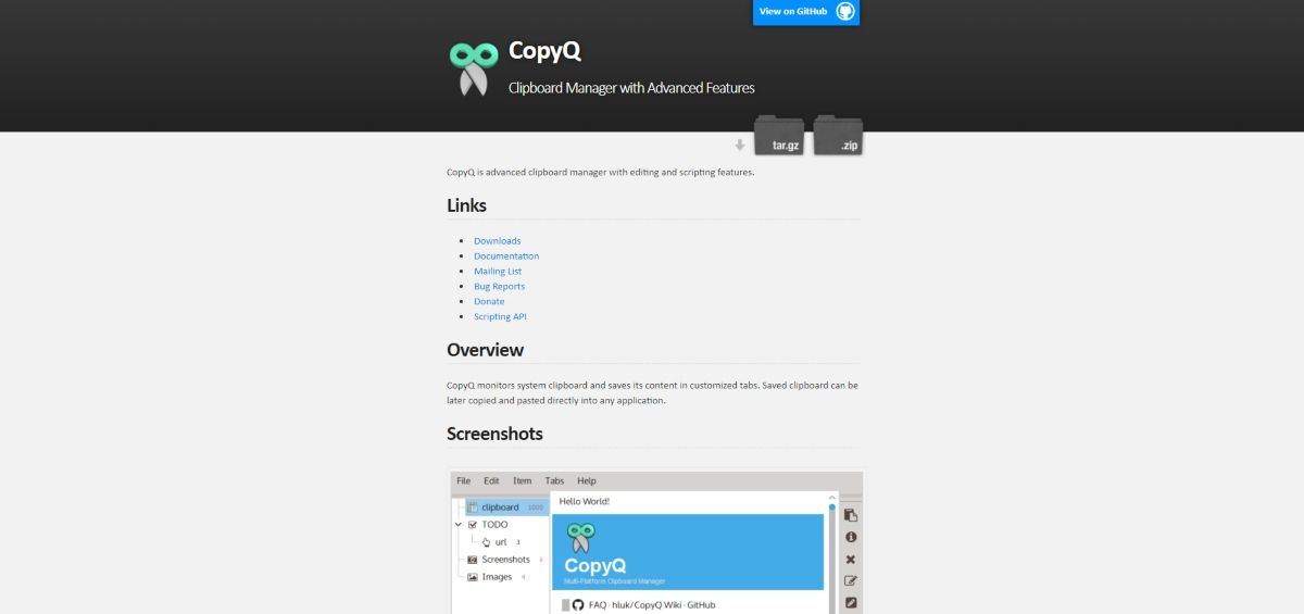 Make life easy with CopyQ clipboard manager