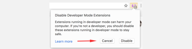 Do not disable Developer mode 