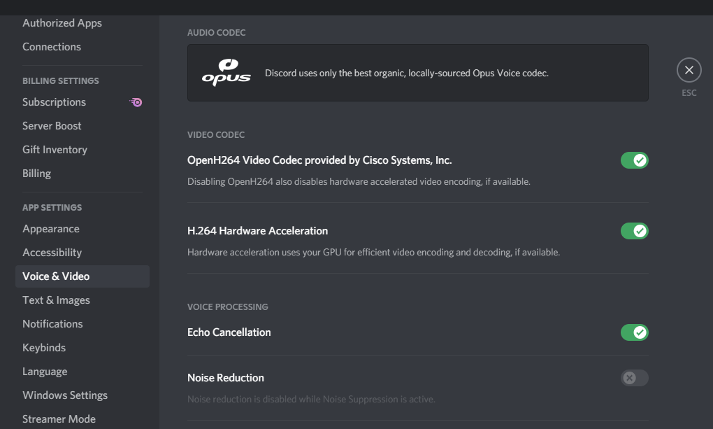 Discord Disable Echo Cancellation